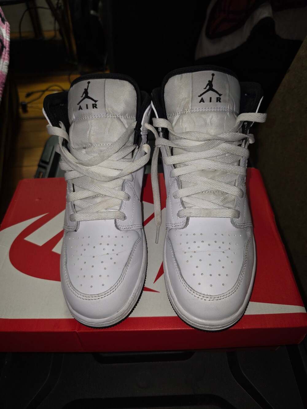 Nike Air Jordan 1 Mid GS 'Reverse Panda' White/Black (DQ8423-132)